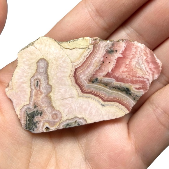 Rhodochrosite Slab Natural Stone Crystal Crystals Home Decor Gift Pink - Picture 6 of 8